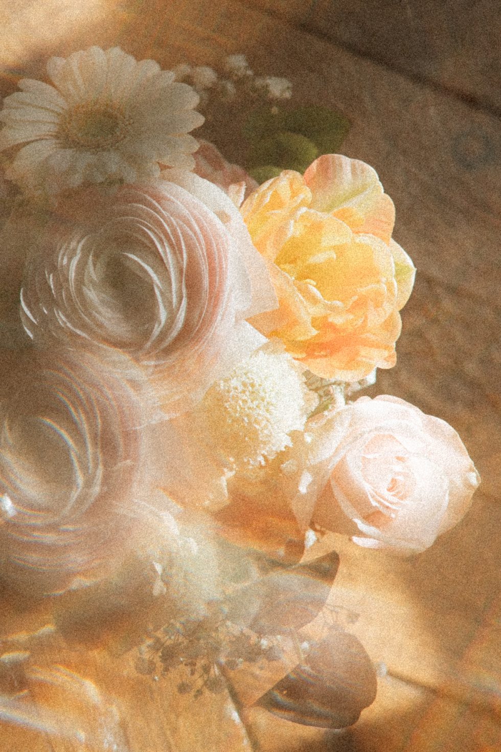 Photo créative d'un bouquet au Château de Vandeléville